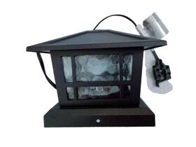 Fusion 29023 Post Cap Light Low Voltage 104 Lumens Black Finish