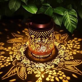 Ugl24061902 Fussion Hummingbird Solar Lanterns Outdoor Waterproof Garden Decor Birthday Gifts Fo