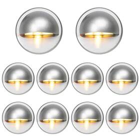 Fvtled 740690925732 Pack Of 10 Low Voltage Led Deck Light Kit 1.38 Waterproof Outdoor Step Stair