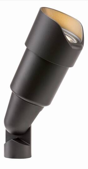 Rs-led20w-fl-fb Fx Luminaire 611698219522 2x Up Light In Flat Black With Lamp No Stake