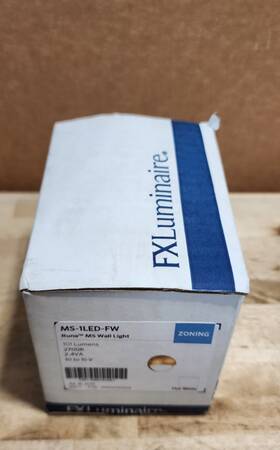 Ms-1led-fw Fx Luminaire Ms Wall Light 2700k 10-15v Flat White