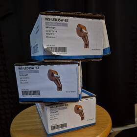 Ws-led35w-bz Fx Luminaire 3 Ws Up Light 35-watt G4 Led 2700k Bronze Metallic