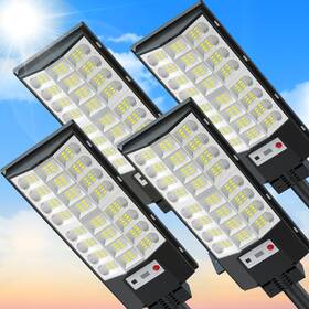 Fxdjmix Fxman4p Outdoor Solar Street Lights - 4 Pack Flood Dusk To Dawn Ip66 Wat