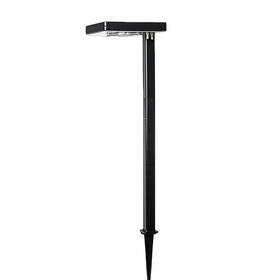 117i90080 Gama Sonic Contemporary Black Square Solar Path Light Heavy Duty Cast Aluminum 80 Lumen