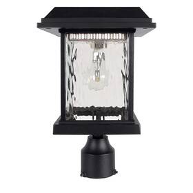 800012 Gama Sonic Aspen Solar Light - With Gs Bulb 3 Inch Fitter Black