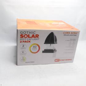 Gama Sonic 859641007363 2-pk Solar Post Cap Light 143ip2900kit