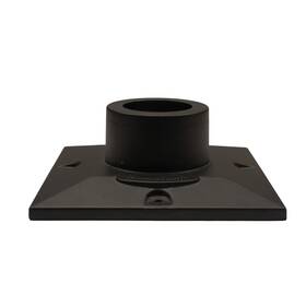 Pbm00 Gama Sonic Cast Aluminum Pier Base Mount For 3-inch Fitter Post Top Mounts Black