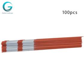 Gl953496 Garden-landscape 100 Pack 6 Feet 5/16 Inch Diameter Driveway Markers Snow Stakes Reflective