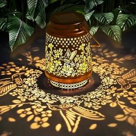 Garden Lights 705353422492 Hummingbird Solar Lanterns Outdoor Hanging Waterproof Table