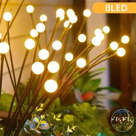 Garden Lights 883148287058 Led Solar Firefly Light Waterproof Swaying Lamp Outdoor Landscape Decor