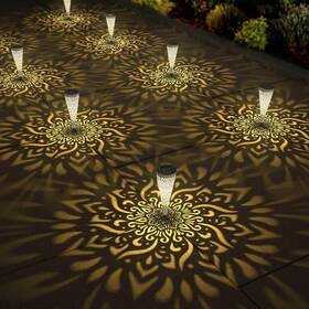 Rsf03 Gardencave 6 Pack Solar Lights Outdoor Garden Decorative With Warm L