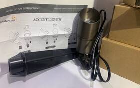 5011-30bk Gardencoin Solid Brass Outdoor Landscape Spotlights 12v Heavy Duty 4 Pack