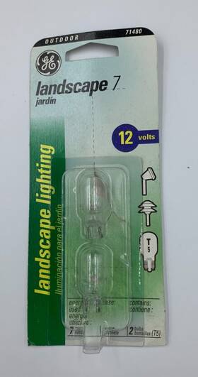 71480 Ge Landscape 7 Light Bulbs 2-pack #71480 Outdoor Lighting 12v T5 New