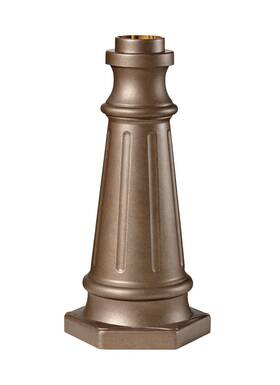Generation Lighting 014817253580 Corinthian Bronze Postbase From The Outdoor Post Base Collection