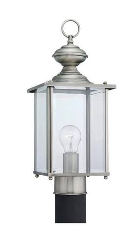 8257-965 Generation Lighting Jamestown 1-light Antique Brushed Nickel Traditional Outdoor Lamp Post Light Top