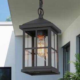 Gepow 732133135334 Outdoor Pendant Light Fixture Farmhouse Exterior Hanging Lights With Adjusta