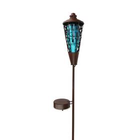 32784836 Gerson 38.5 Inch Blue And Brown Lighted B/o Water Vapor Led Flame Torch