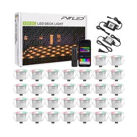 Ge-d3195n-wifi Geyueya Home Rgb Ic Recessed Led Deck Lights 1.22 Inch 30 Pack Kit Smart