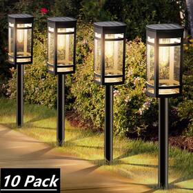 Gga 313041635613 10 Pack Solar Lights Outdoor Waterproof For Garden Pathway Walkway Yard Lawn Dec