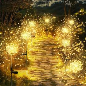 9190 Gigalumi Solar Powered Garden Lights 120led 8pack Outdoor Decor Christmas Fairy
