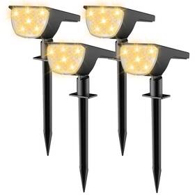 Ip65 Gkgg 850066336892 Solar Lights Outdoor Waterproof 76 Led 3 Lighting Modes Spot Light