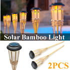 Gkn750544 Solar Bamboo Tiki Torch Light Lamp Warm White Landscape Led