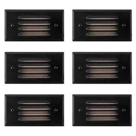 Gkoled 754083518371 12v 3w Surface Mount Low Voltage Led Step Light Fixture With Horizontal Louvered