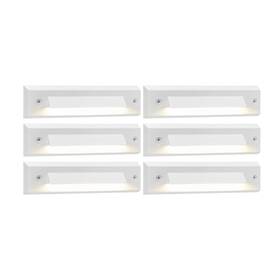 Gkolde2w12v27kaw Gkoled 6-pack Low Voltage 9-15v Ac/dc Led Linear Step Lights 2w Landscape Cutoff St
