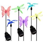Gl01a Solar Garden Lights Pack Stake Hummingbird Butterfly Dragonfly Powered For