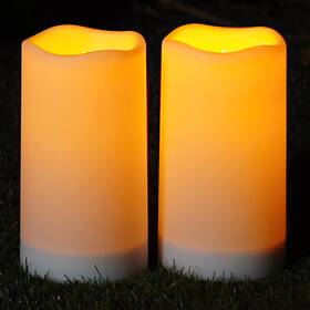 Global Selection 445053083038 Homemory Solar Candles Outdoor Waterproof Rechargeable Powered F