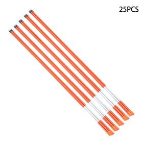 Gt1257074 Globalmart-top 25 Pack Reflective Markers Driveway Snow Stakes 48in 5/16 Inch Diameter