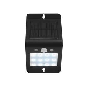 Globe 058219773482 120-degree Black 250 Lumens Solar Powered Motion Outdoor Integrated Led Wedge
