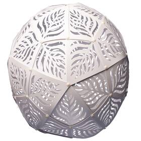 18l-pmwhs Glowtheory Flowerhouse 18 Inch Solar Palm Light - White Outdoor Hanging D Cor