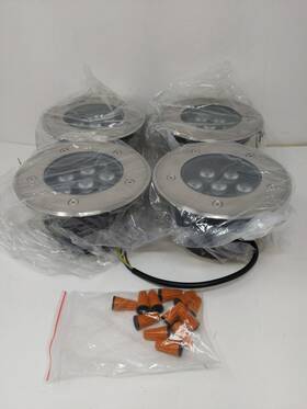 Gocuces 889946076924 Outdoor Led Landscape Lighting 7w 6in In-ground Lights Line Voltage 110v
