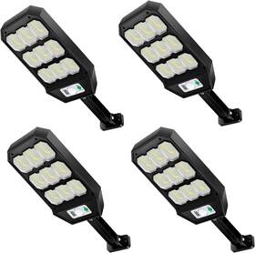 Godorio 744759300089 Outdoor Solar Street Lights 4 Pack 279 Parking Lot Waterproof Wa