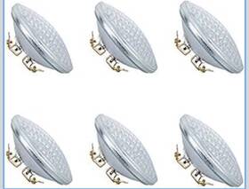 Goehiaul 610825419309 6 Pack Waterproof Par36 Led Landscape Light Bulb G53 12volts 9watts Warm White