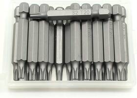 73455 Golden Coulee Tmax 20 Pc T20 Torx Star 6 Point T-20 Impact Ready 2 Inch Length Screwdriver Ins