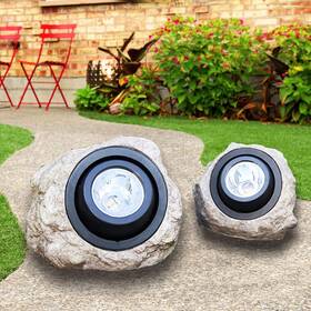 Rock1 Goodfoever Rock Solar Garden Lights Super Bright Spot Po
