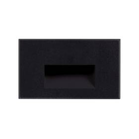 27k-30k Goodlite 696304485386 Horizontal Black Led Step Light 5w 250 Lumens - 5 Color Selectable 27k-30k-