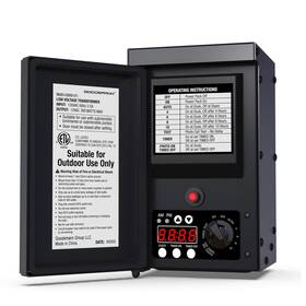 9920-0300-01 Goodman Low Voltage Transformer 300 Watt With Timer Photo Eye Sensor And Weather Shie