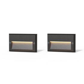 Goodsmann 818100024389 Low Voltage Step Lights 5.5 Inch Outdoor 12v Ac Landscape Stair