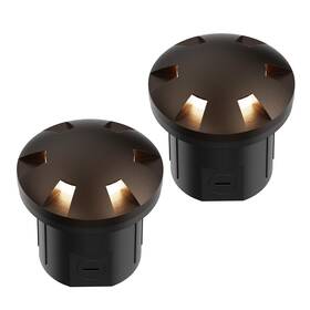 9127-35012-s Goodsmann Landscape Lighting 2pk Low Voltage Well Lights 6 Watt Led 120 Lumen 12v Ac Inch