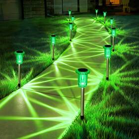 B0d4q73c61 Gorrzai 10-pack Christmas Solar Pathway Lights Outdoor Waterproof Garden Decor