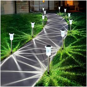 Coo-55t10-01 Gorrzai Best Pathway Lights 10 Pack Solar Outdoor Led Waterproof Yard Walkway