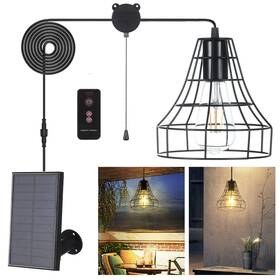 Gosunwey 710917004762 Solar Pendant Lights Outdoor Indoor With Remote Chicken Coop Po