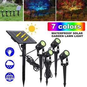 Sne4892815 Gotgelif Solar Powered Led Spot Lights Outdoor Garden Security Pathway Landscape Lam