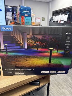Govee 810172720787 Outdoor Pathway Lights 2 Alexa Google Ip66 Waterproof 4 Pk Landscape - Nib