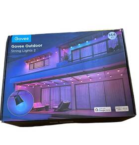 H7039  Govee Outdoor String Lights Two 144 Feet Rgbic Warm White Led Bulbs