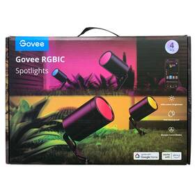 H7066a11 Govee Rgbic Outdoor Spotlights Set Of 4 With 35 Color Changing Scene Modes