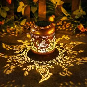 B-g-pd-25012-hniao Gr8gardens Cardinal Solar Lanterns Outdoor Waterproof Lights Christmas Gifts